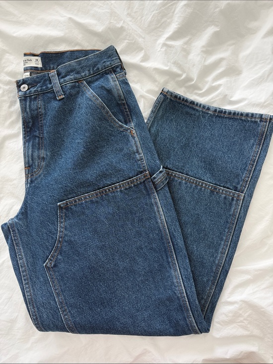 Abercrombie & Fitch Denim - Abercrombie Curve Love Mid Rise Slouchy Jean